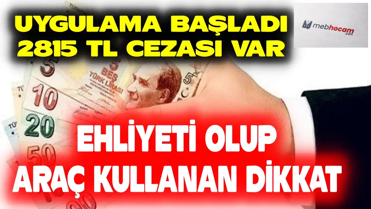 B Sınıfı Ehliyeti Olanlar 15 TL Ödeme Yapacaksınız! Ceza Gelmeden Ödemenizi Hemen Yapın