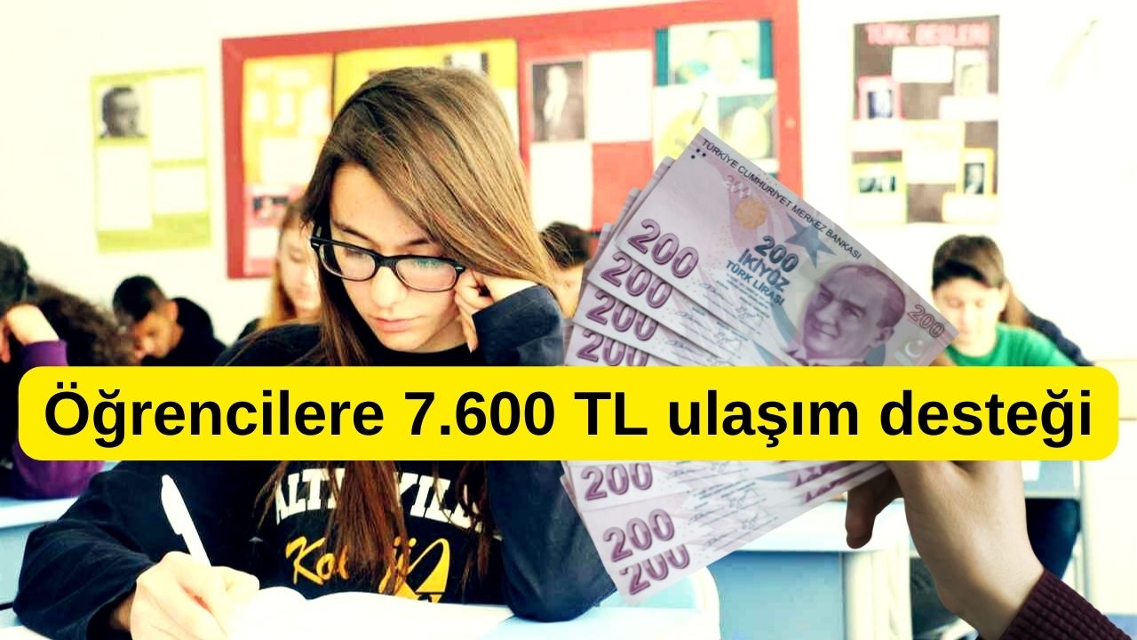 ASHB öğrencilere 7.600 TL ulaşım desteği sağlayacak! Başvurular ne zaman?